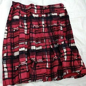 New York & Company abstract plaid print